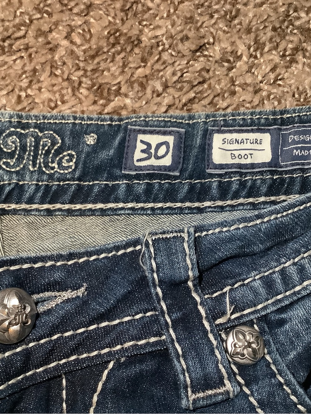 Miss Me signature jeans, boot cut, color: med 207, size: 30 - Picture 7 of 12